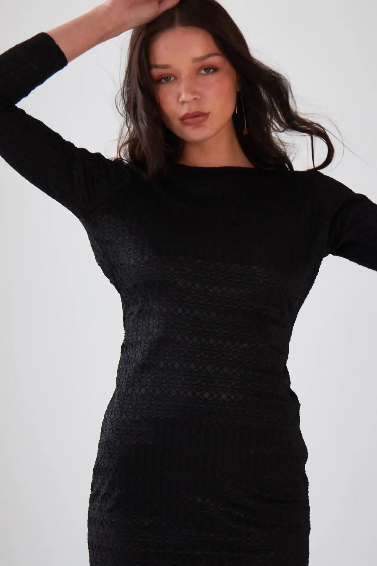 Black Twisted Backless Dress by All Mart Bristol Ltd