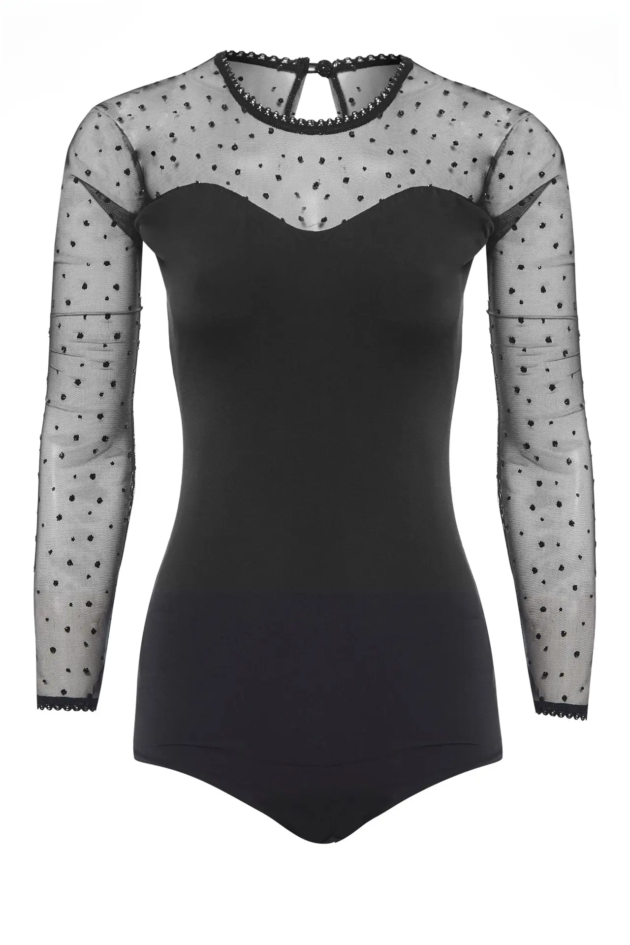 Long-Sleeve Mesh Bodysuit by All Mart Bristol Ltd