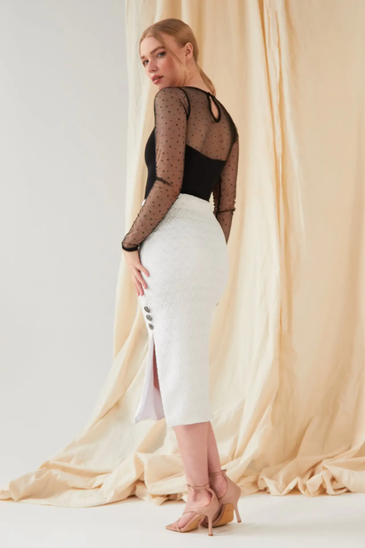 Long-Sleeve Mesh Bodysuit by All Mart Bristol Ltd