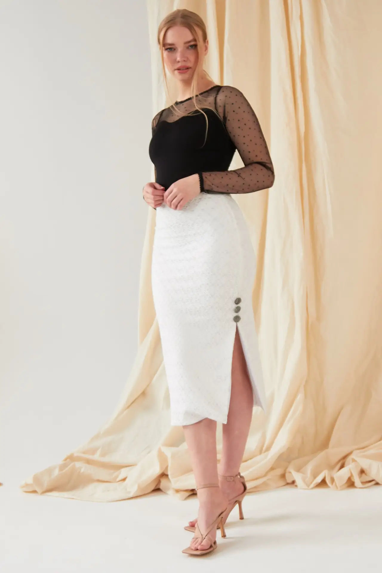 Long-Sleeve Mesh Bodysuit by All Mart Bristol Ltd