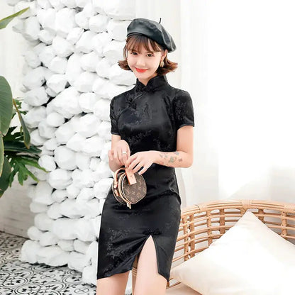 2026 New Cheongsam Short Daily Banquet Skirt New Spring and Summer Improved Chinese Style by All Mart Bristol Ltd