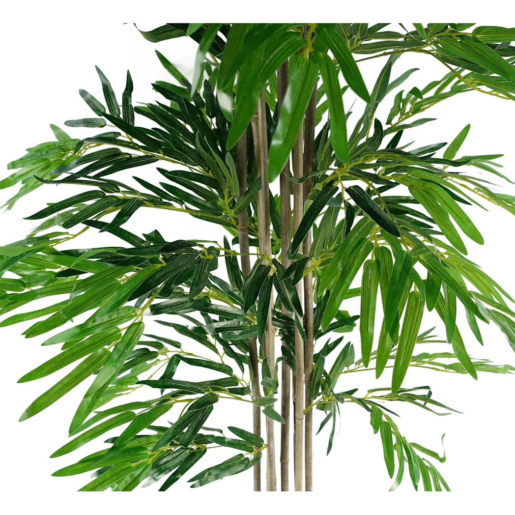 180cm (6ft) Artificial Bamboo Plants Trees Natural Green XL by Leaf