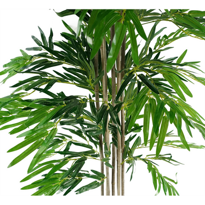 180cm (6ft) Artificial Bamboo Plants Trees Natural Green XL by Leaf