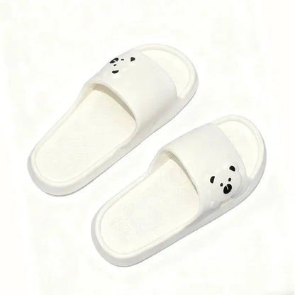 Summer Cartoon Bear Indoor Slippers for Women Lightweight Soft EVA Slides Woman Comfort Home Bathroom Non Slip Slippers by All Mart Bristol Ltd