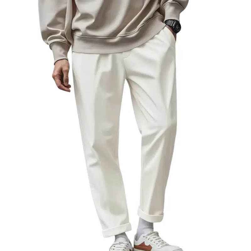 Men's Trousers With Pockets Casual Loose Comfortable Quick-drying Waist-tied Pants by Dropshipman
