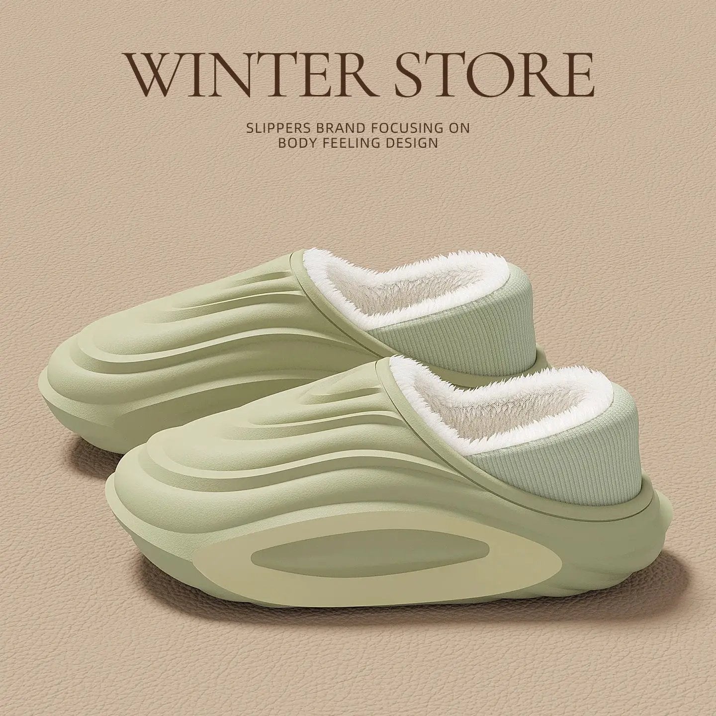 Womens Thick-soled Waterproof Non-slip Fleece-lined Insulated Cotton Shoes by Dropshipman