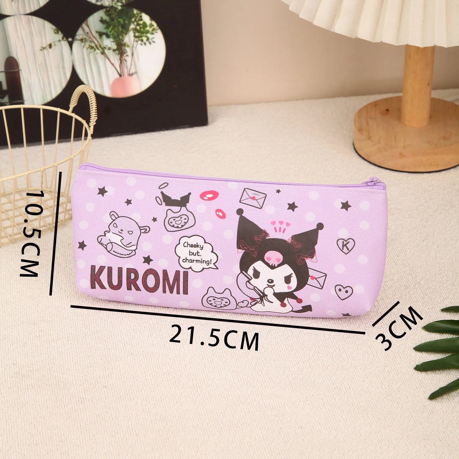 Pencil Case Cinnamoroll Hello Kitty Kuromi Melody Stationery Bag PU Waterproof Pencils Bag Student Pencil Stationery by All Mart Bristol Ltd
