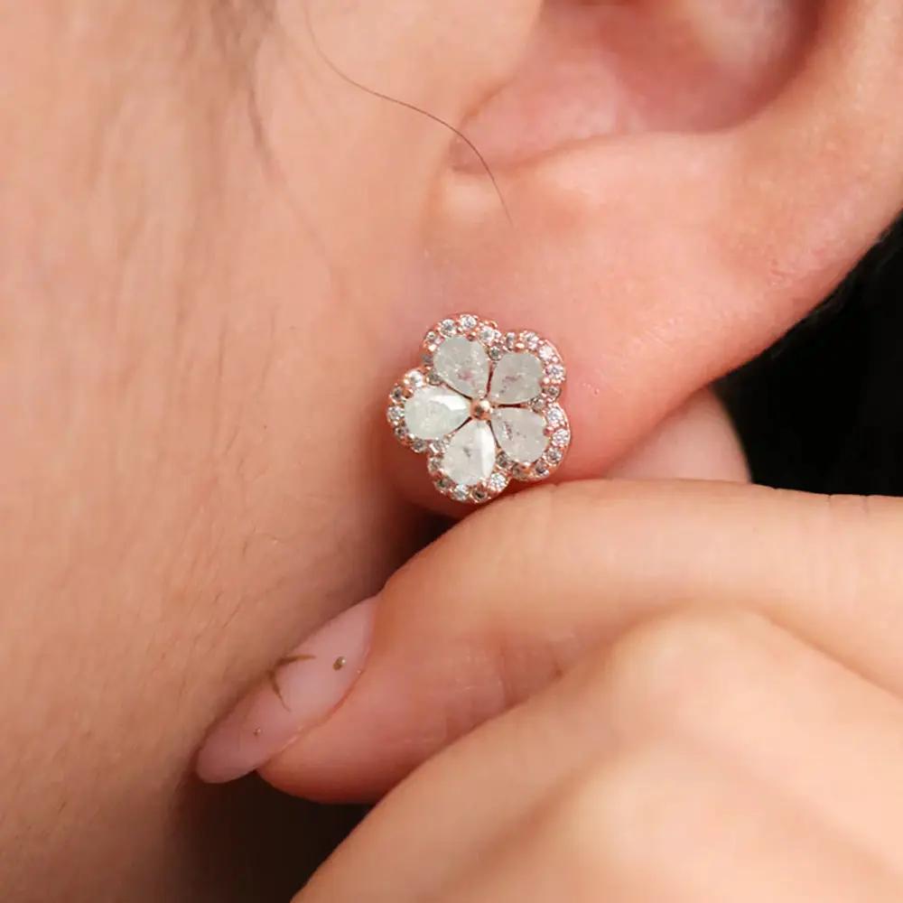 Flower earrings by Nabi London