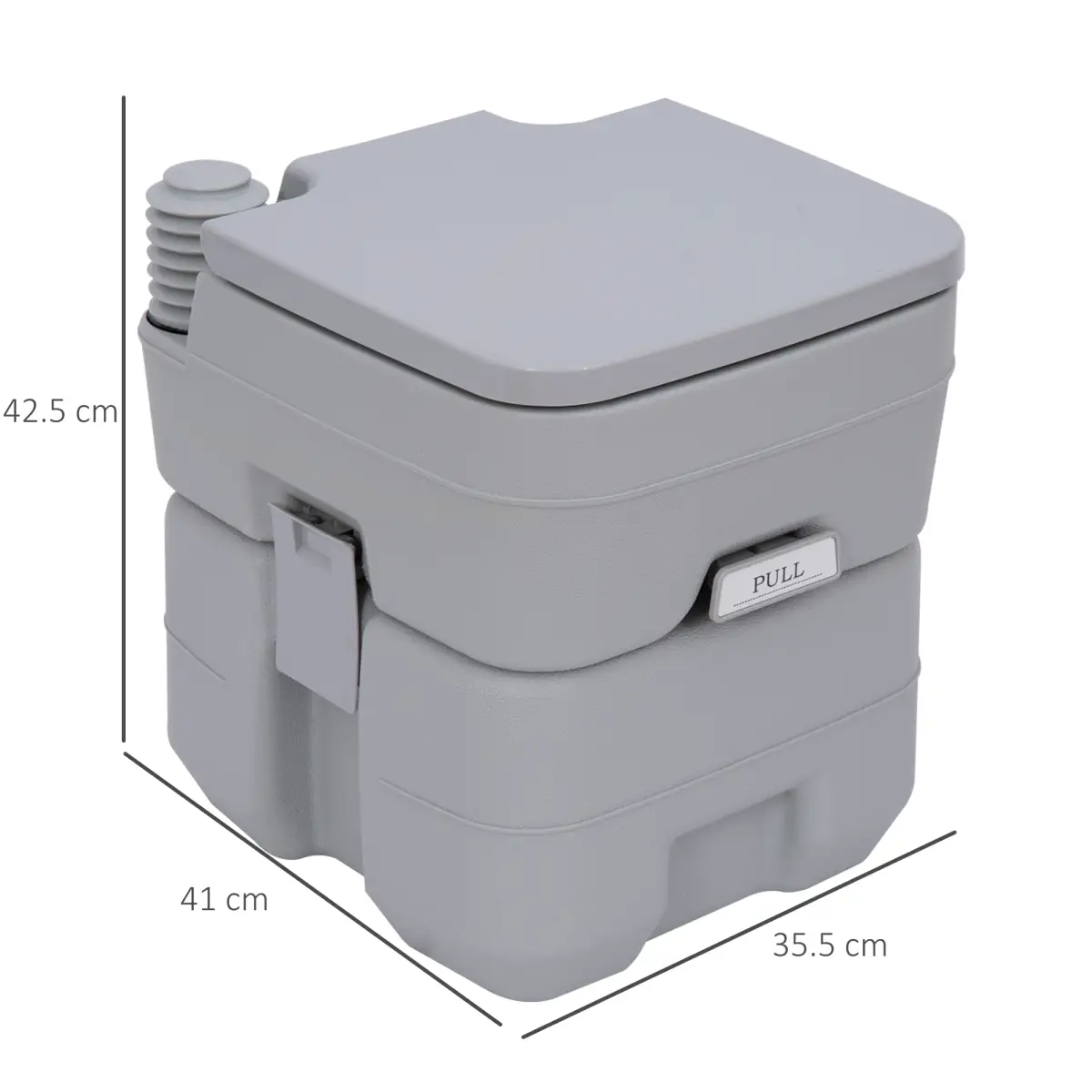 20L Camping Toilet Portable Travel WC Caravan Picnic Fishing Restroom Outsunny by Unbranded
