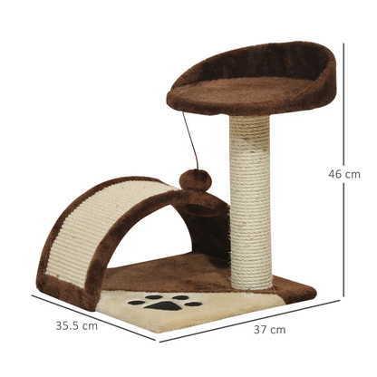 Cat Tree Kitten Scratching Scratcher Cosy Sisal Home Play Rest Activity Exercise by Pawhut