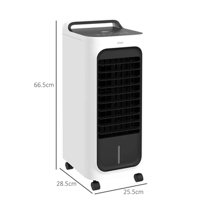 HOMCOM Mobile Air Cooler for Home Office, with Oscillation, Ice Packs by HOMCOM