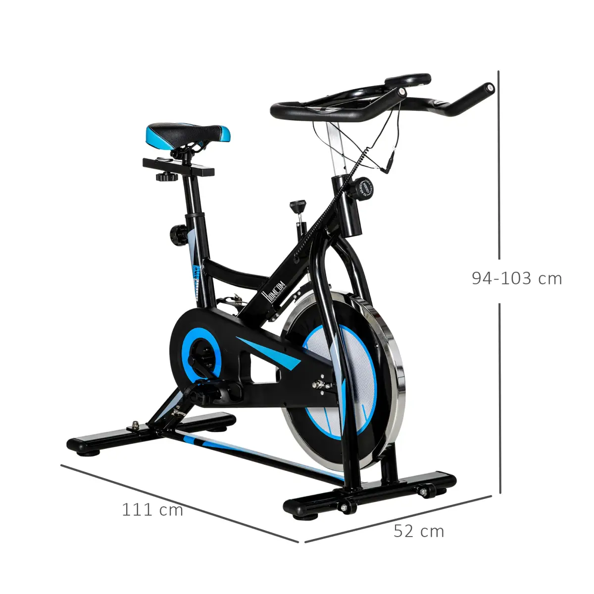 8kg Flywheel Stationary Exercise Bike Indoor Cycling Cardio Workout Bike by HOMCOM