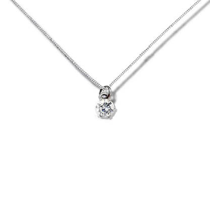 30th Birthday Cubic Zirconia Silver Necklace & Gold Balloons Mini Gift Hamper by Aye Do Gifts