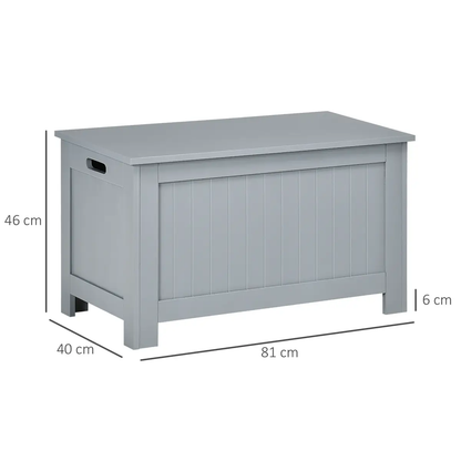 Large Storage Box Toy Chest Cabinet Unit Organizer with Lid & Safety Hinges by HOMCOM