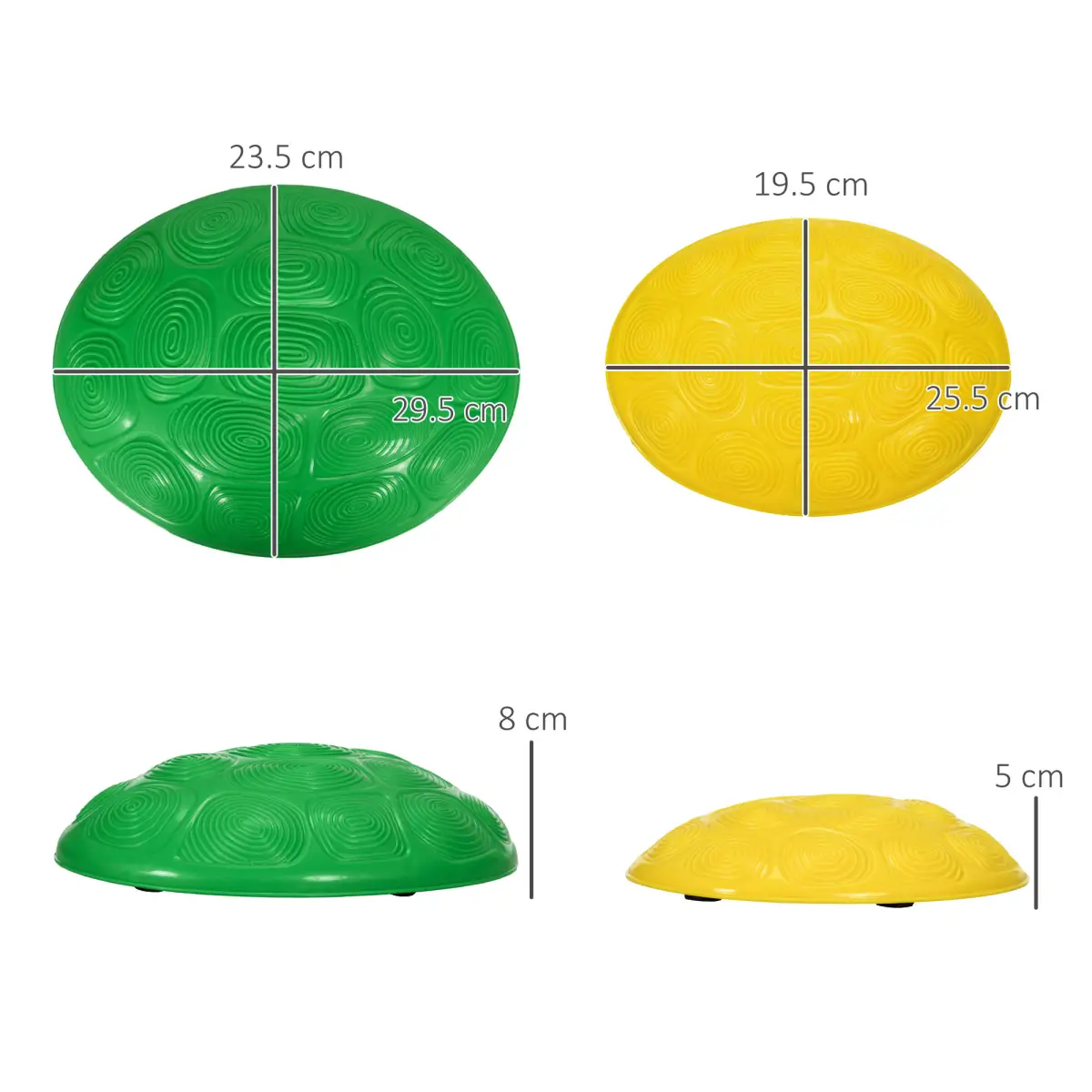 ZONEKIZ Balance River Stones w/ Non-Slip Mats for Ages 3-8 Years by ZONEKIZ