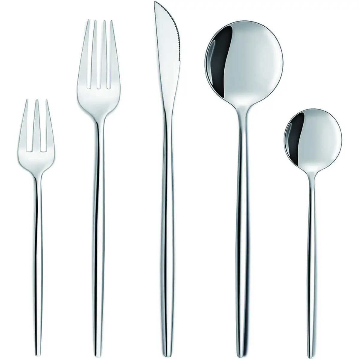 30pc CUTLERY DINNER SET STAINLESS STEEL METAL STAND RACK FORKS TEA SPOONS POLISH by N/A