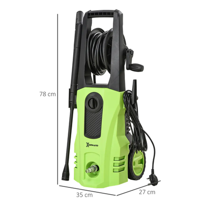 DURHAND Portable Power Washer 1800W, 150 Bar, 510 L/h for Garden, Car, Furniture by DURHAND