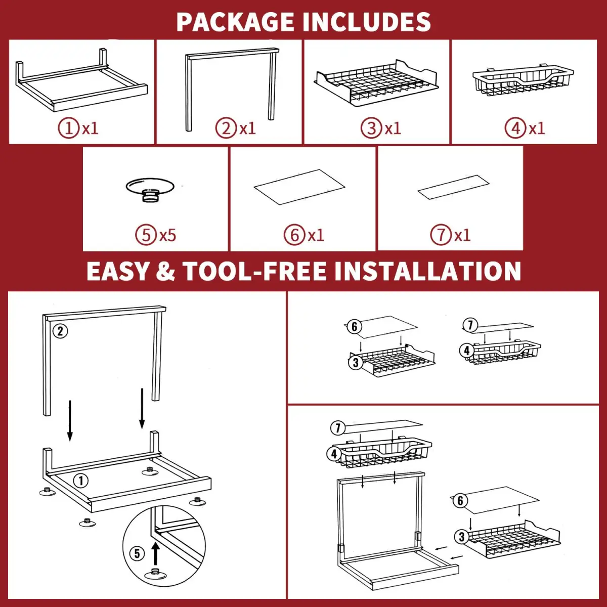 VINSANI METAL UNDER SINK STORAGE 1010498 by Vinsani