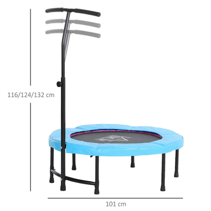 40'' Kids Mini Trampoline, Adult Rebounder Jumper w/ Handle Fitness HOMCOM by Unbranded