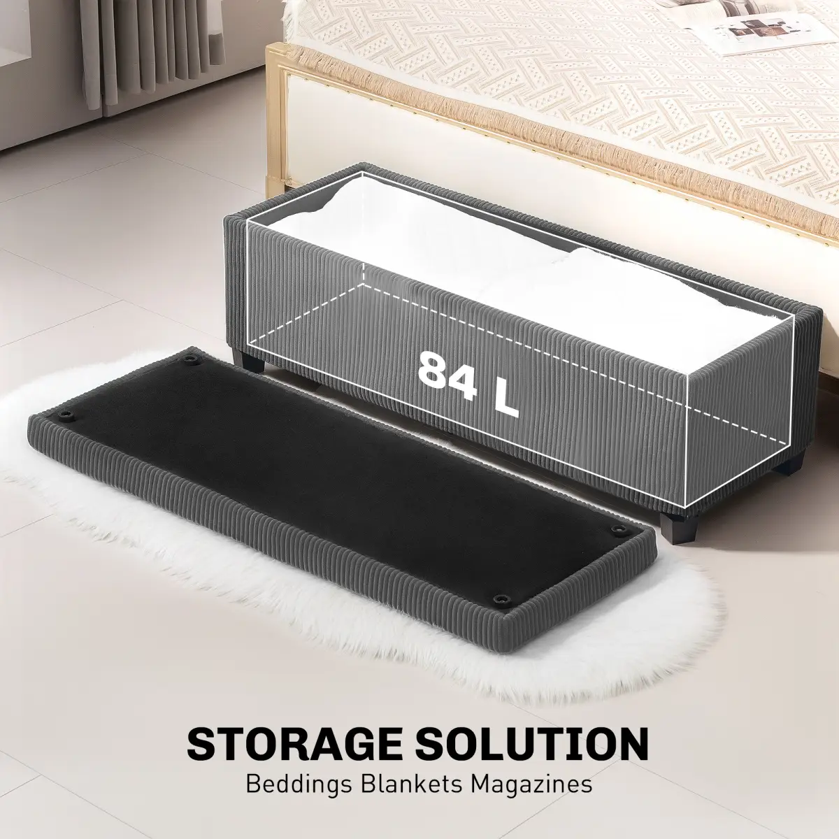 Storage Ottoman by N/A