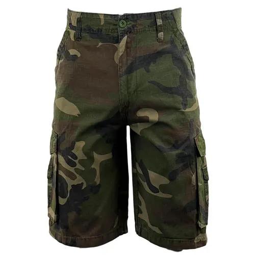 Mens Ripstop Camouflage Cargo Shorts by Ek Wholesale