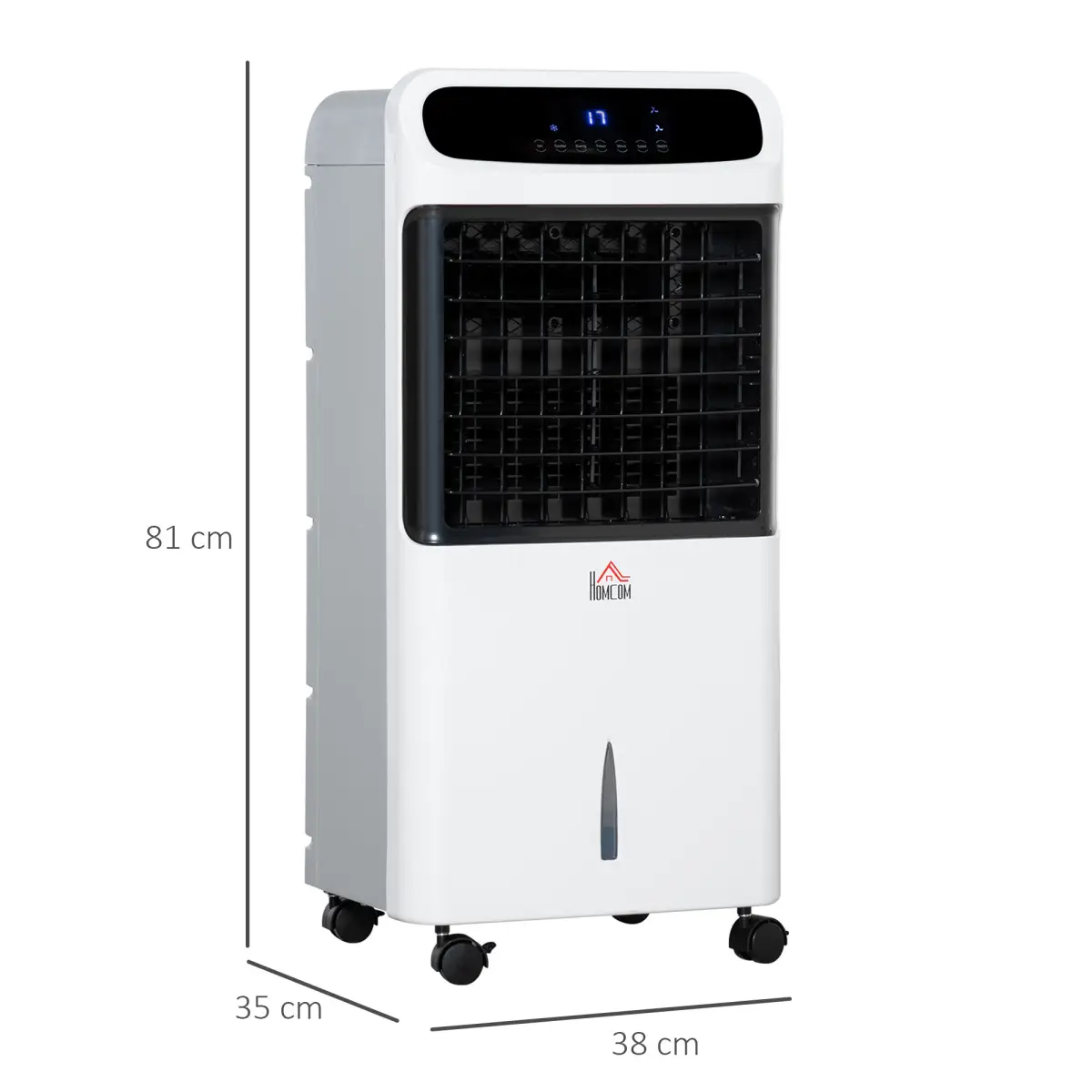 Mobile Air Cooler, Evaporative Anion Ice Cooling Fan Humidifier Unit HOMCOM by Unbranded