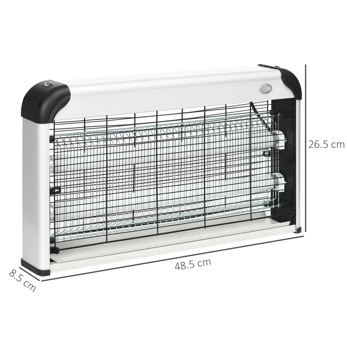 Outsunny 30W Mosquito Insect Killer Pest Bug Trap Lamp UV Fly Zapper Silver by Outsunny