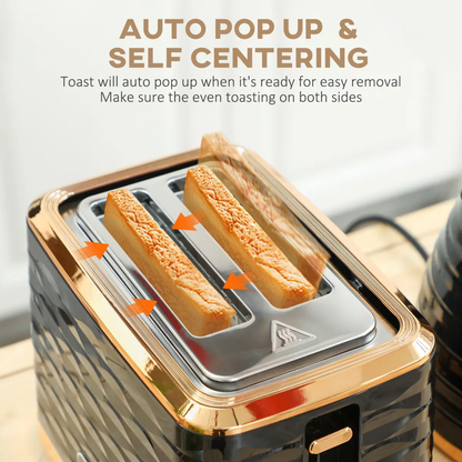 Kettle and Toaster Set by N/A