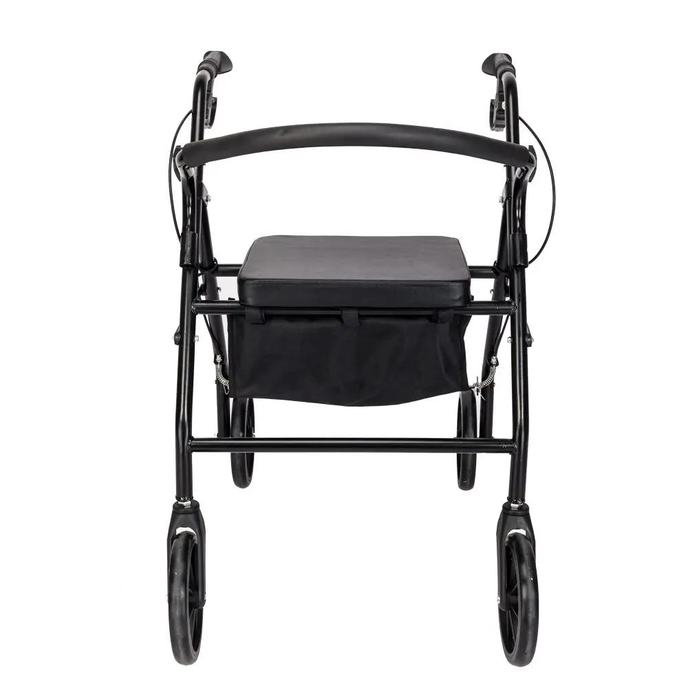 Steel Walker with Wheels Black by N/A