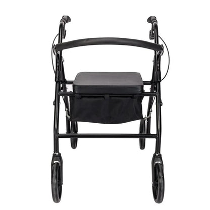 Steel Walker with Wheels Black by N/A