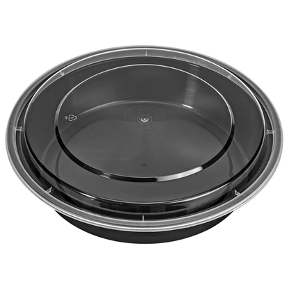 VINSANI 20pk ROUND 1 COMPARTMENT MEAL PREP CONTAINERS 1010493 by Vinsani