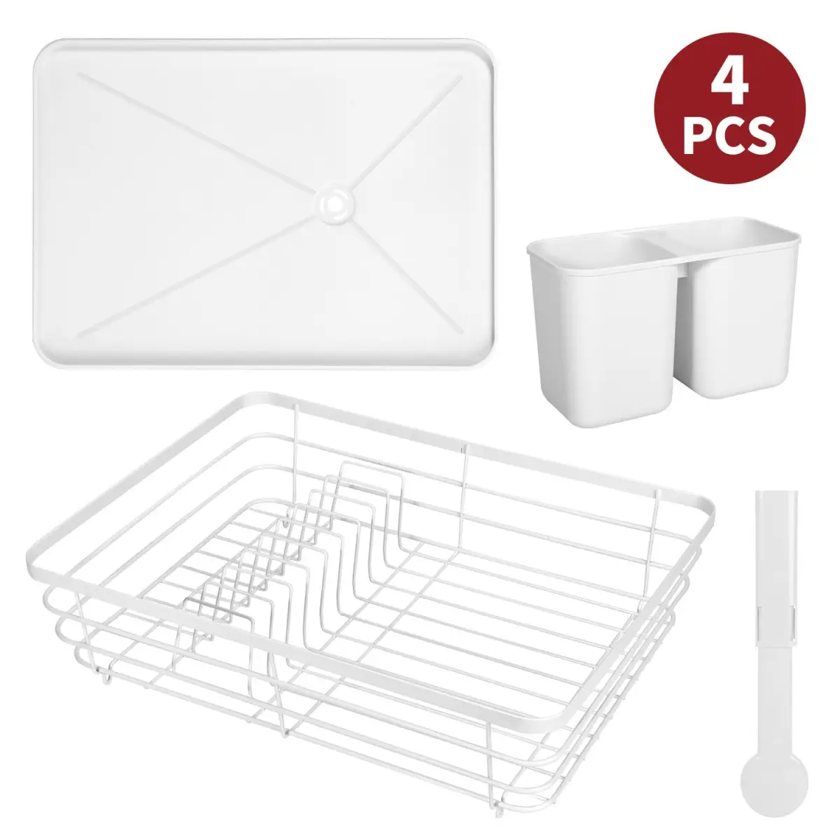 VINSANI WHITE DISH RACK 1010437 by Vinsani