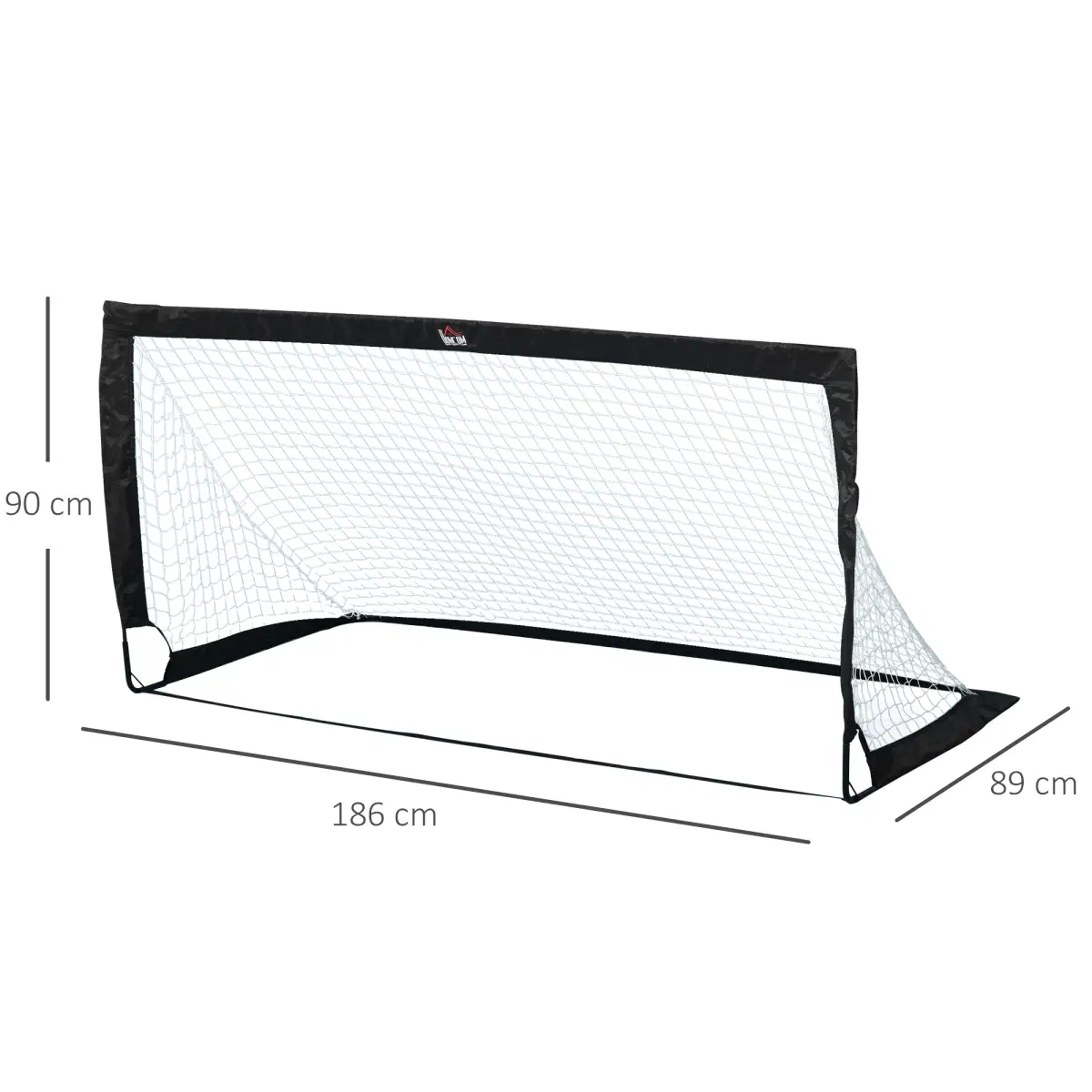 Football Goal Folding Outdoor with All Weather Net Kids Adults 6'x3' HOMCOM by Unbranded