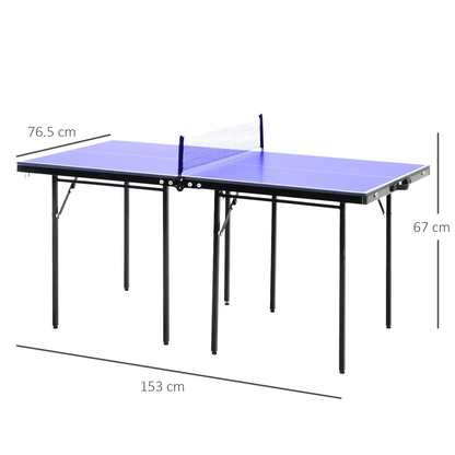 Folding Mini Table Tennis Portable Ping Pong Set Games Play Sport Net HOMCOM by Unbranded