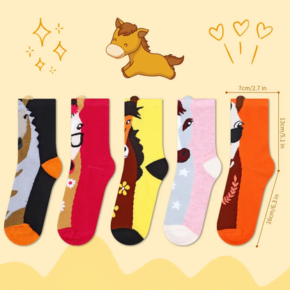 VINSANI HORSE SOCKS 5pk 1010417 by Vinsani