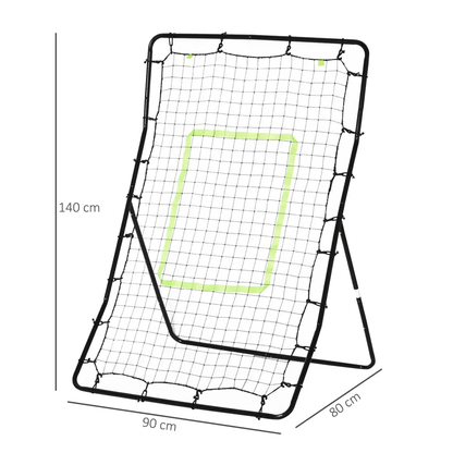 Rebounder Net Target Ball Kickback Baseball Training Equipment Play HOMCOM by Unbranded