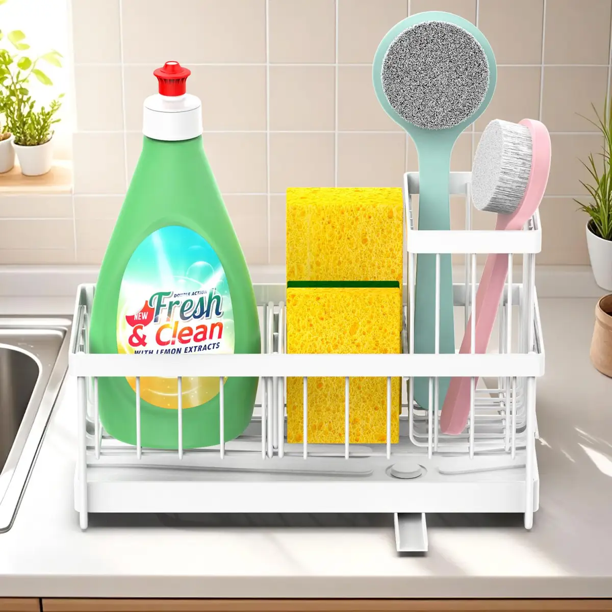 VINSANI WHITE SINK SPONGE HOLDER 1010499 by Vinsani