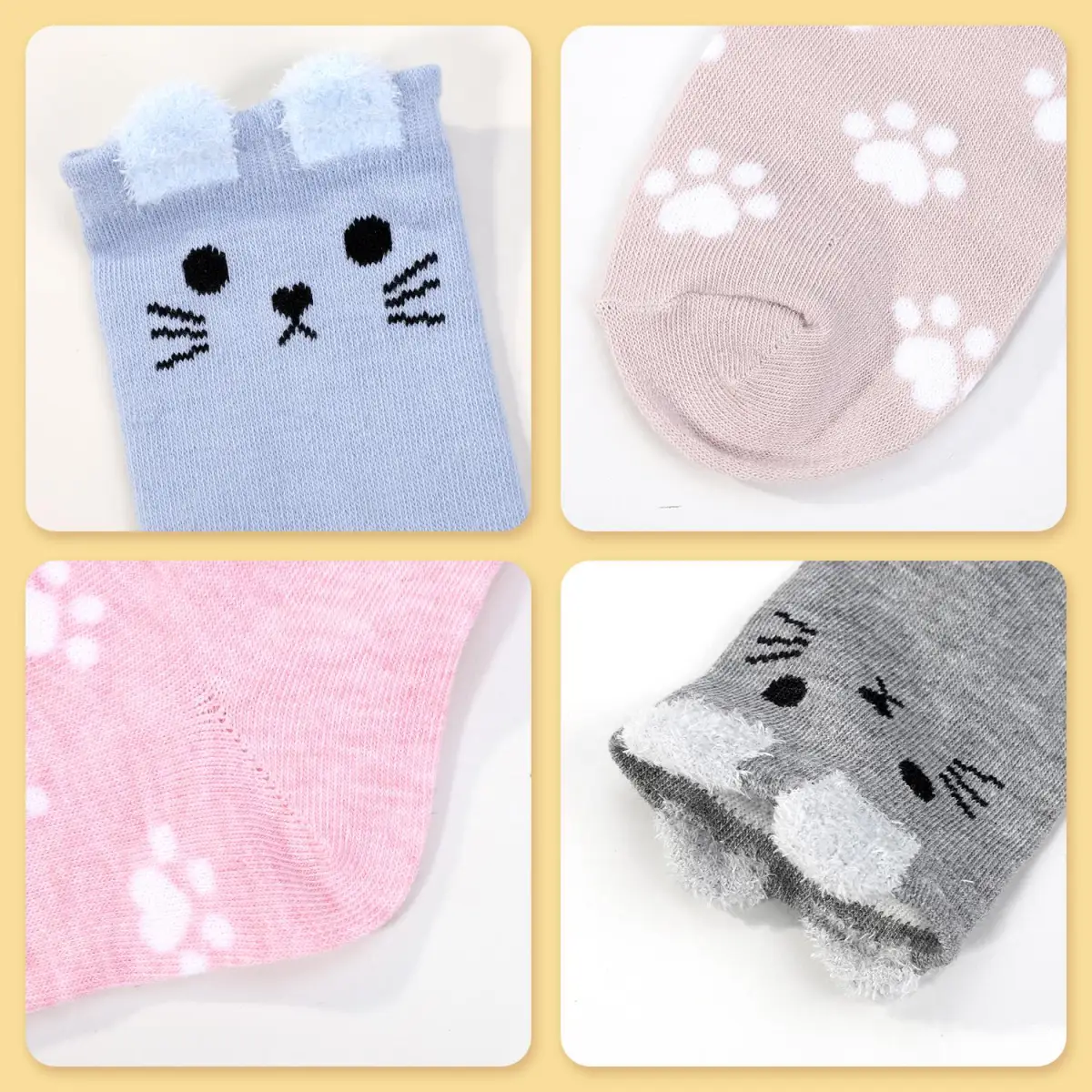 VINSANI CAT SOCKS 5pk 1010412 by Vinsani