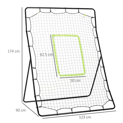 Rebounder Net Aid Multi-Sports Goal Play Teens Adults Baseball Softball Training by Unbranded