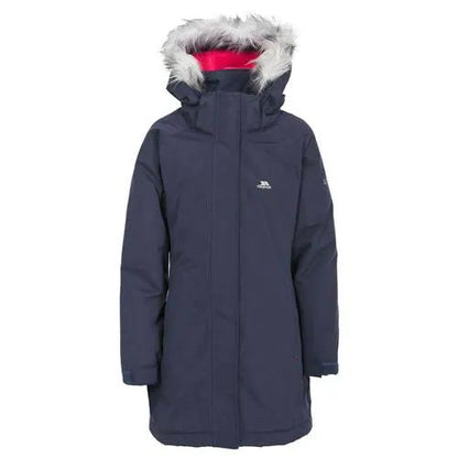 Girls Trespass Fame Waterproof Parka Jacket by Trespass