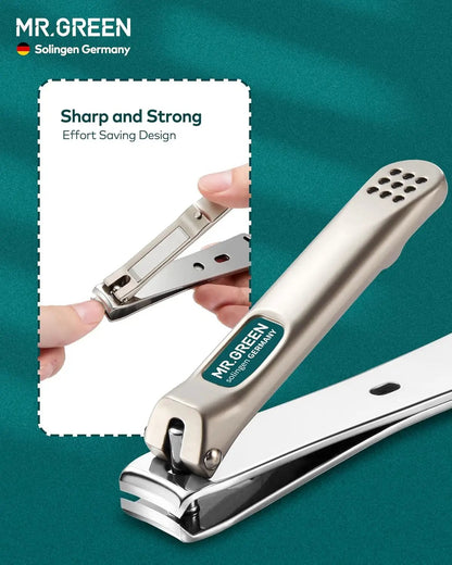 Premium 3-Piece Nail Clipper Set - Stainless Steel Nail & Slant Edge Toenail Cutter for Men and Women by All Mart Bristol Ltd