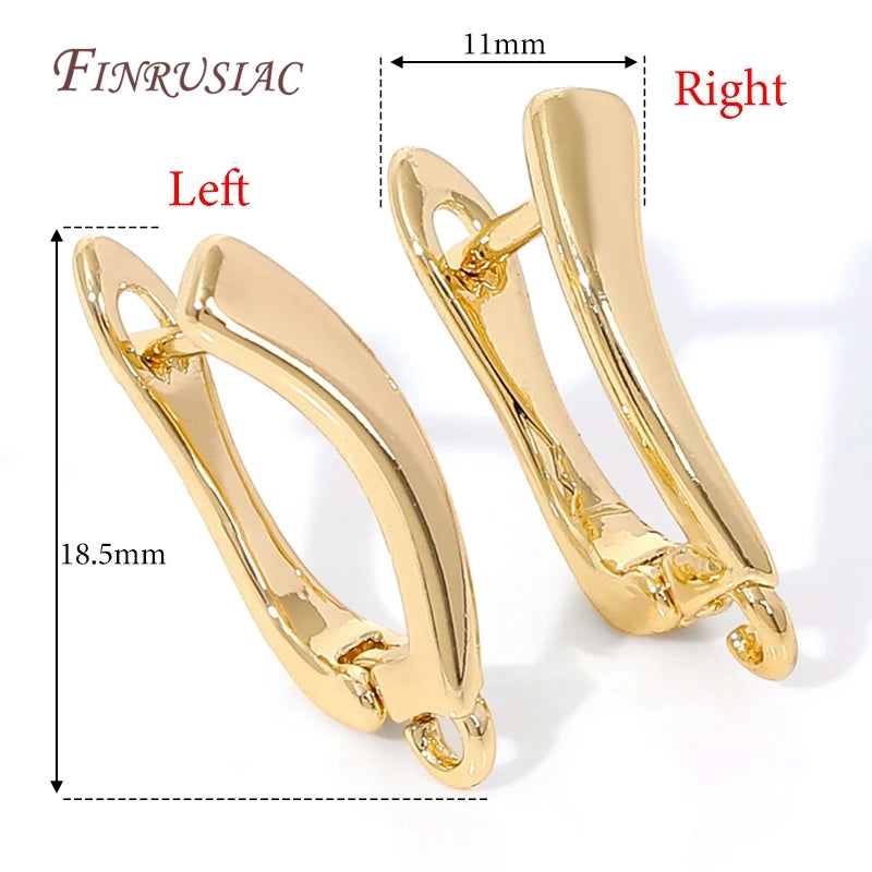 18K Gold Plated,Anti-Allergy Earring Hook Clasps,Supplies For Jewelry,Fasteners Earwires,Earrings Fixtures Accessories by All Mart Bristol Ltd