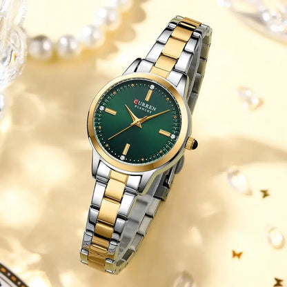 CURREN Women's Stainless Steel Strap Watch Perfect Blend of Minimalism and Fashion for Elegant Daily Wear with Box by All Mart Bristol Ltd