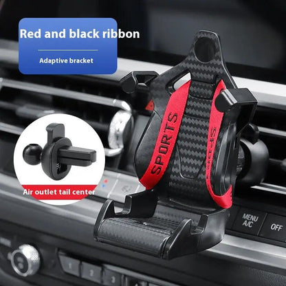 Racing Seat Shape Car Phone Holder Auto Air Vent Mobile Phone Clip 360 Degree Rotatable Car Cellphone Rack For Car Interior by Dropshipman