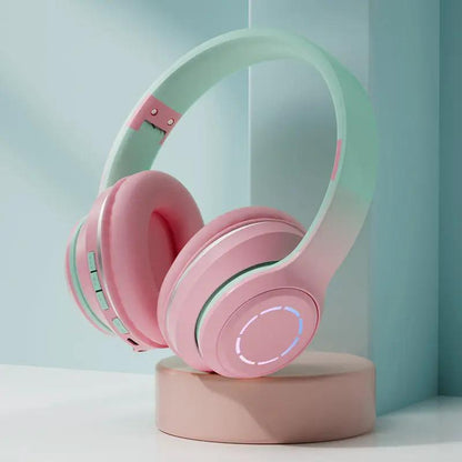 Gradient Bluetooth Headset Foldable Wireless by Dropshipman
