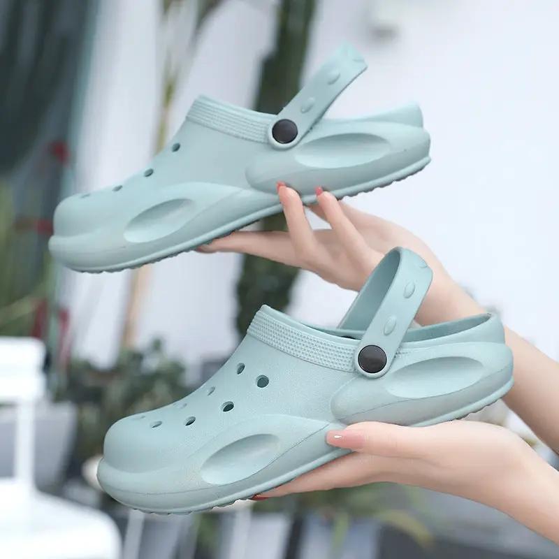 EVA Hole Shoes Beach Casual Baotou Sandals Non-slip Garden Clogs Shoes by Dropshipman
