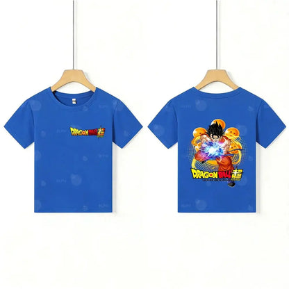 Kids T - Shirt Dragon Ball Goku & Great Ape Print, Cartoon Anime - Themed Casual Cotton Tee for Boys Girls, Cool Graphic Childre by All Mart Bristol Ltd