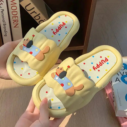 Cartoon Hot Dog Slippers for Women - Soft Anti-Slide Indoor/Outdoor Summer Sandals, Cute Couple Home Shoes by All Mart Bristol Ltd