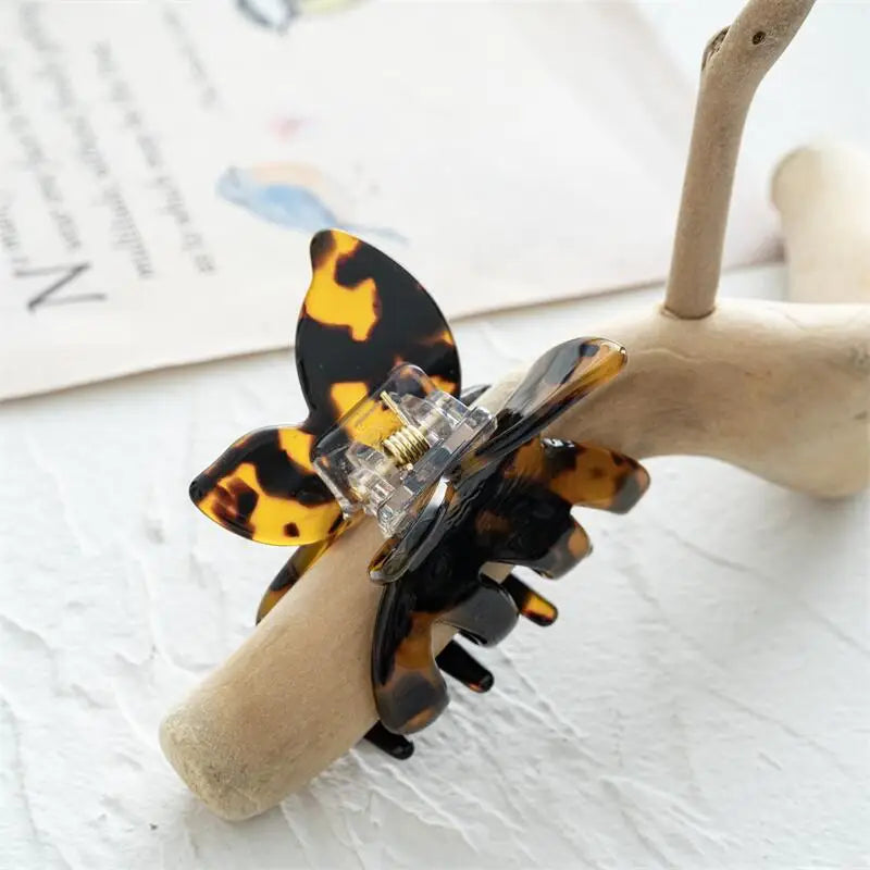 INS Korean Fashion Small Butterfly Catch Acetate Hair Clip Claws Spring Design Hair Accessories For Women Girls by All Mart Bristol Ltd