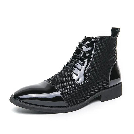New Leather Boots Fashion Men's Business Formal Leather Shoes by Dropshipman